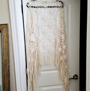 Boho Knit Sleeveless Cardigan